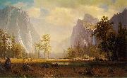 Albert Bierstadt Looking up Yosemite Valley France oil painting artist